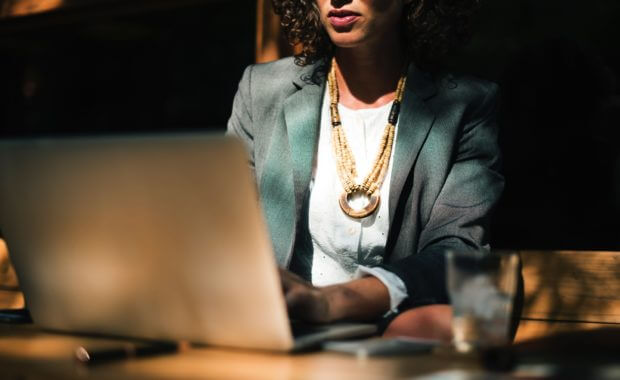 woman at work