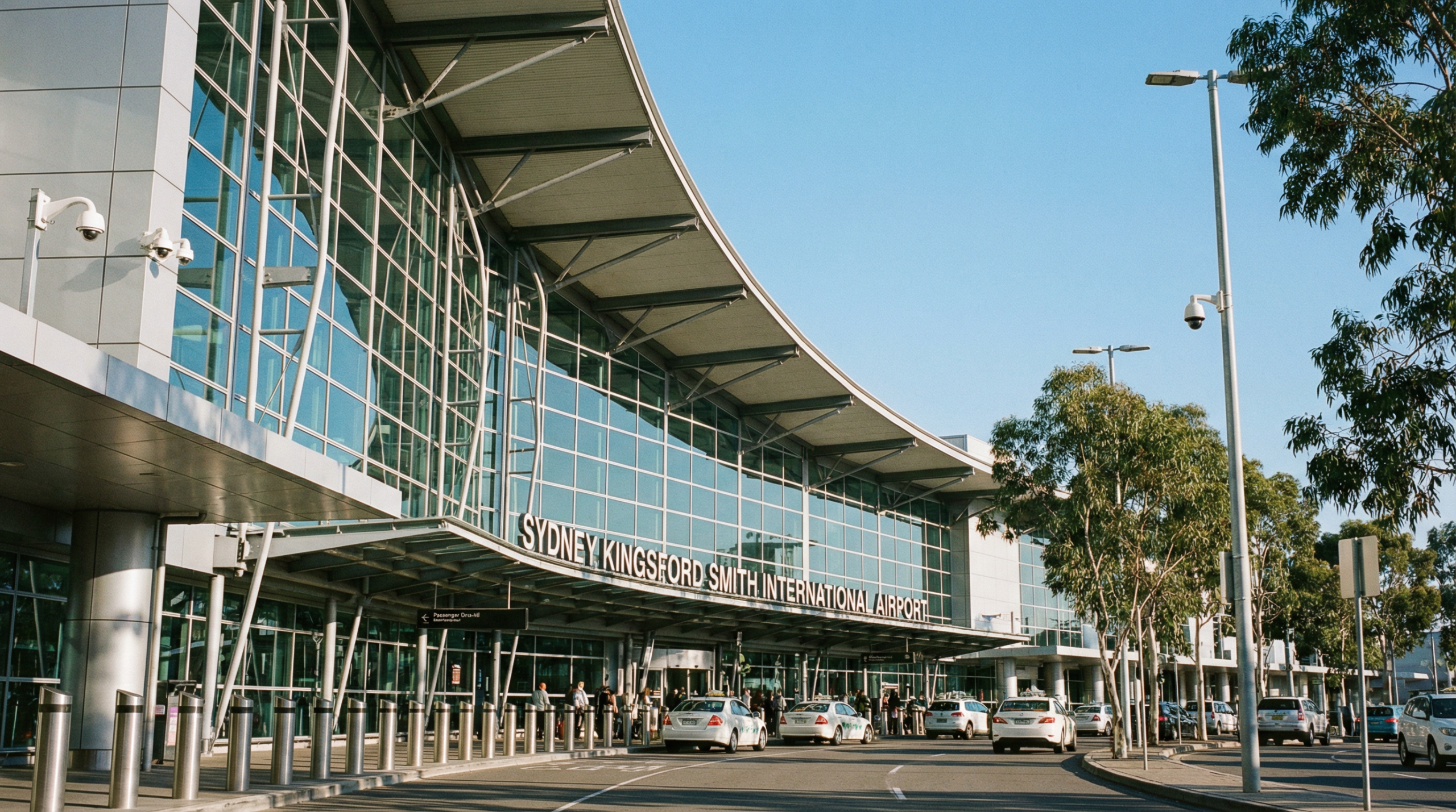 Australian airport terminal representing aviation security
