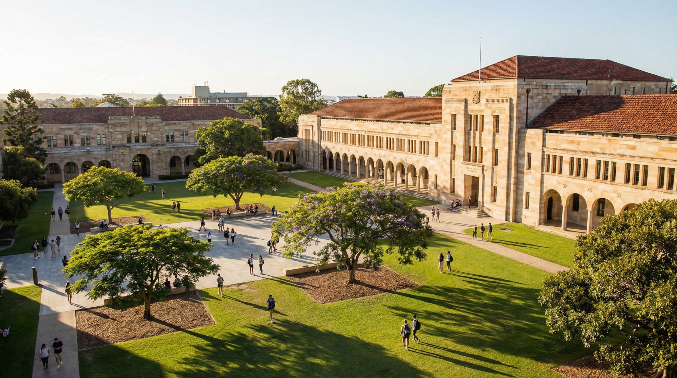Australian school campus representing education security