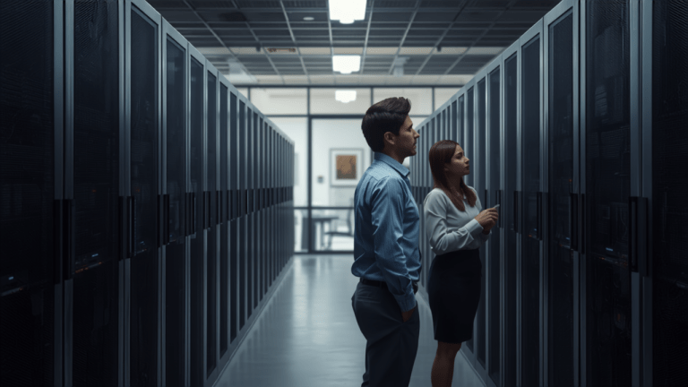Modern Australian corporate data centre, illustrating the Information Security Manual