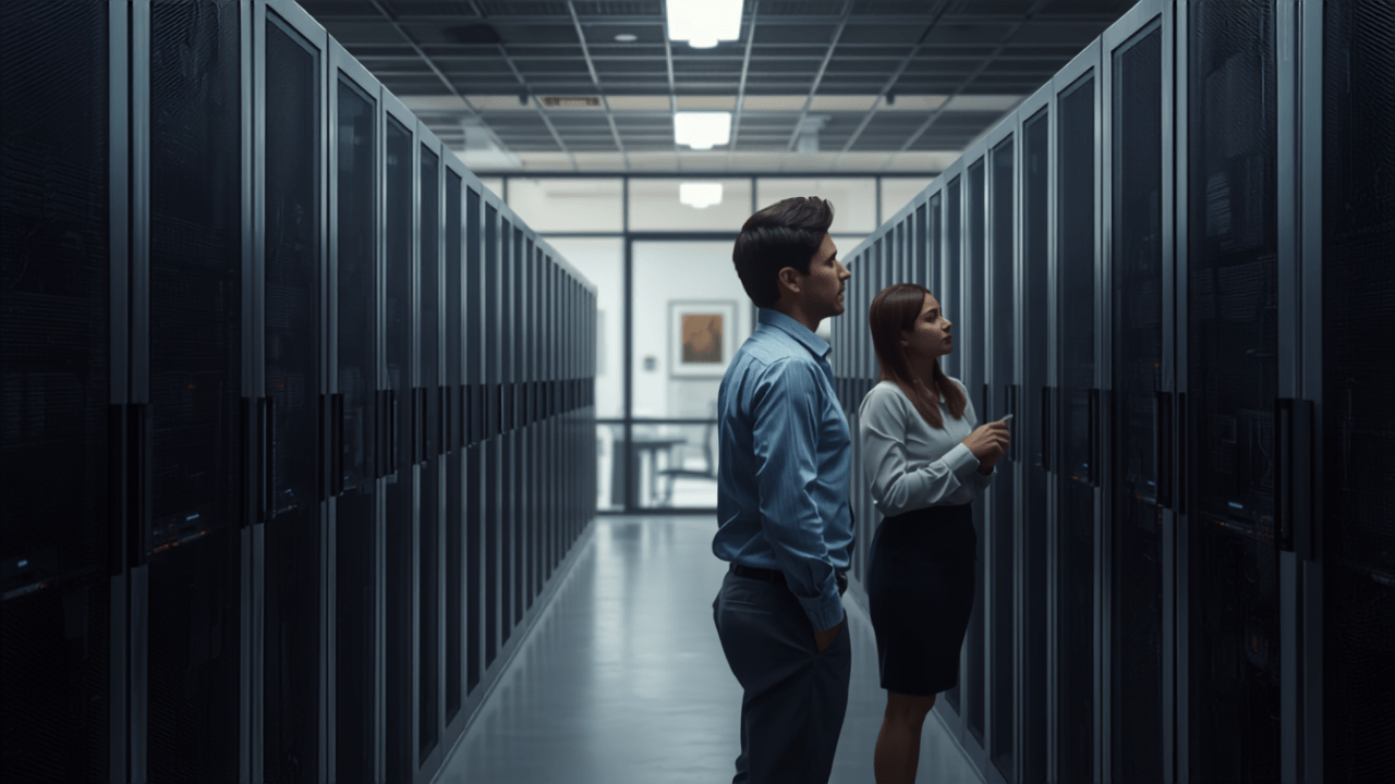 Modern Australian corporate data centre, illustrating the Information Security Manual