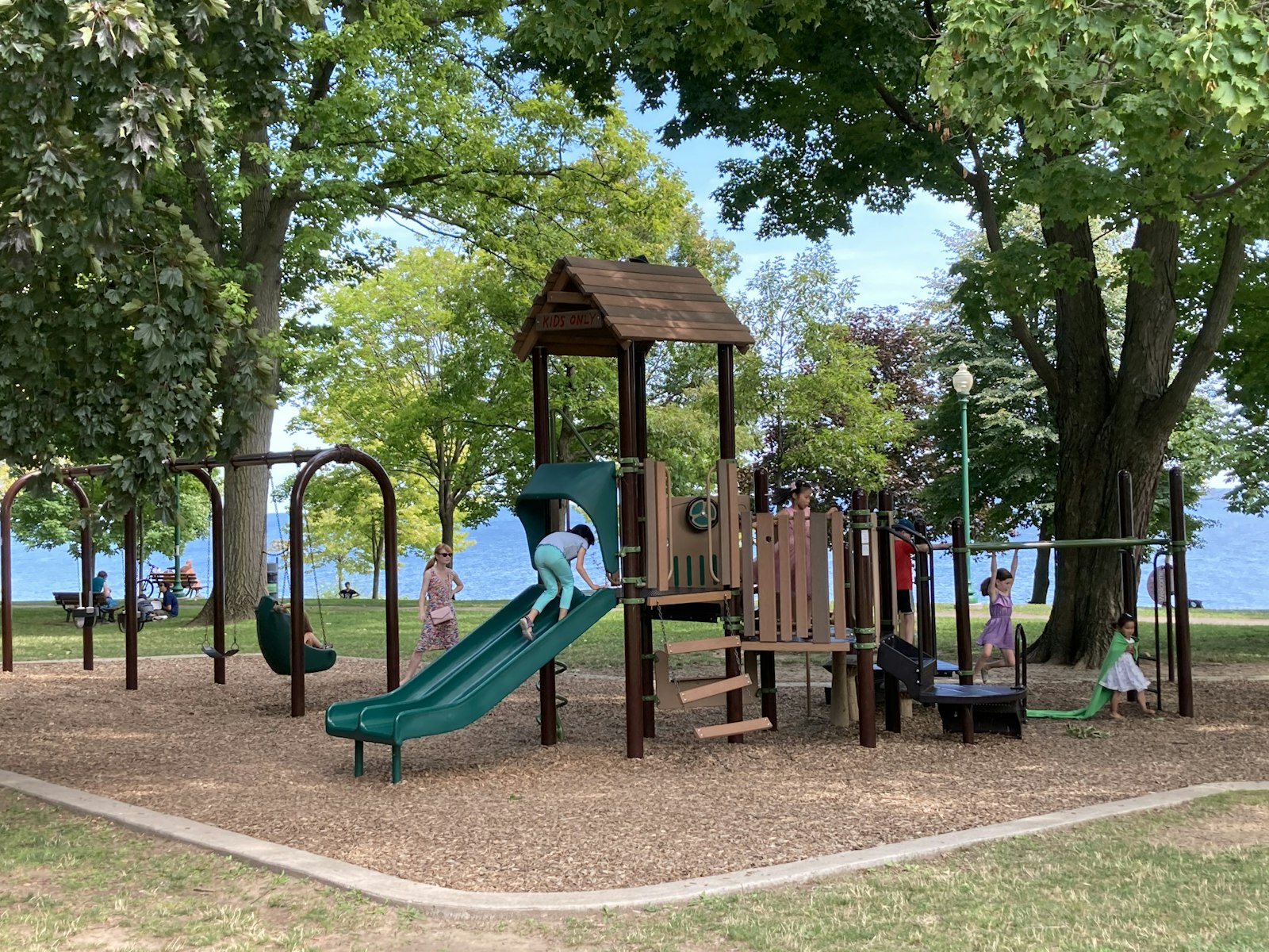 School playground, one of the outdoor areas that CCTV in schools commonly covers