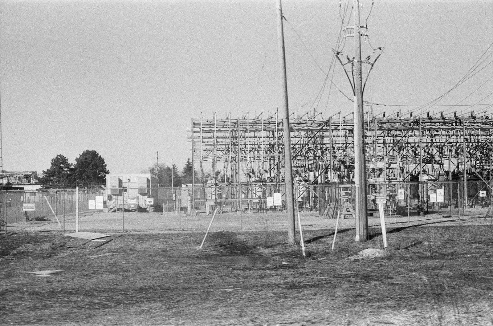Electrical substation, a physical critical component where critical infrastructure CCTV supports detection and response