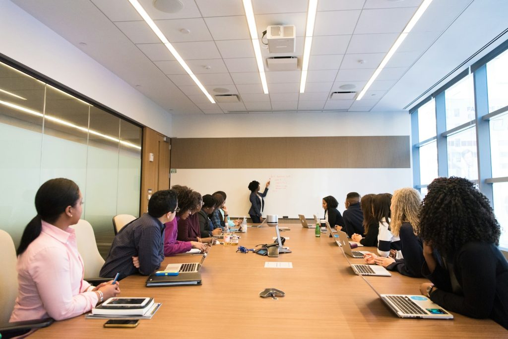 Leadership team in a meeting