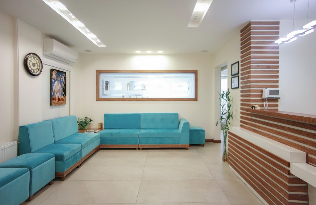 Medical clinic waiting area